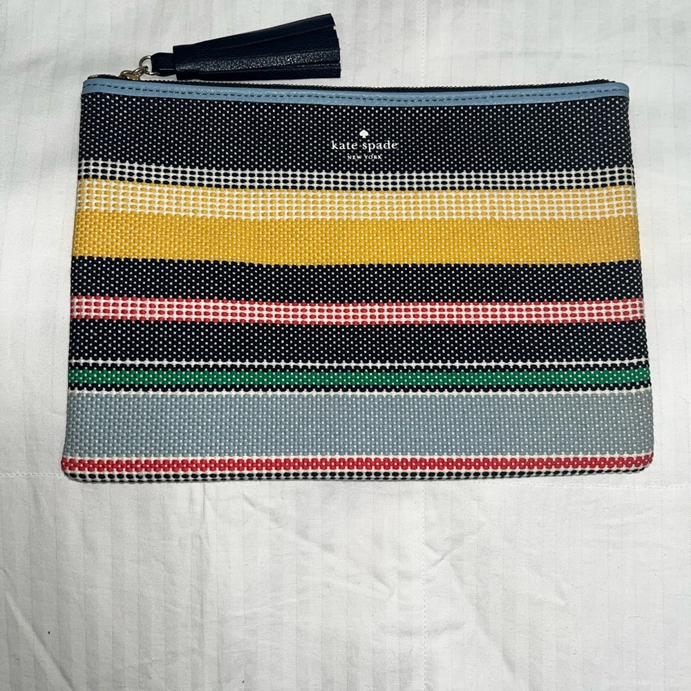 Kate Spade Multicolor Striped Pouch